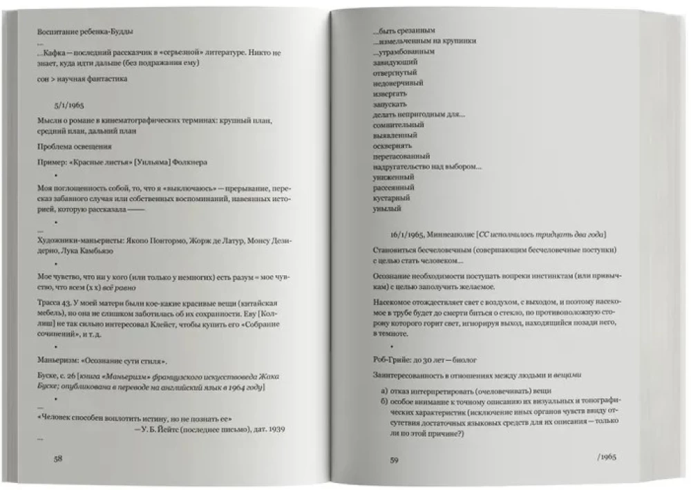 Apziņa, piesaistīta gaļai. Dienasgrāmatas un piezīmju grāmatas. 1964–1980