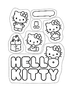 Стикербук Hello Kitty