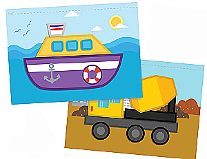 Manas pirmās aplikācijas - Es mācos par transportu