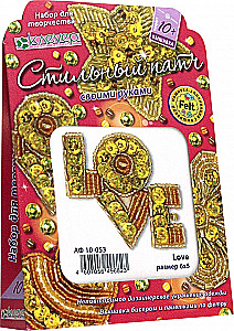 Набор для изготовления украшения-патча - Love