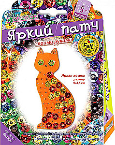 Набор для украшения-патча - Яркая кошка