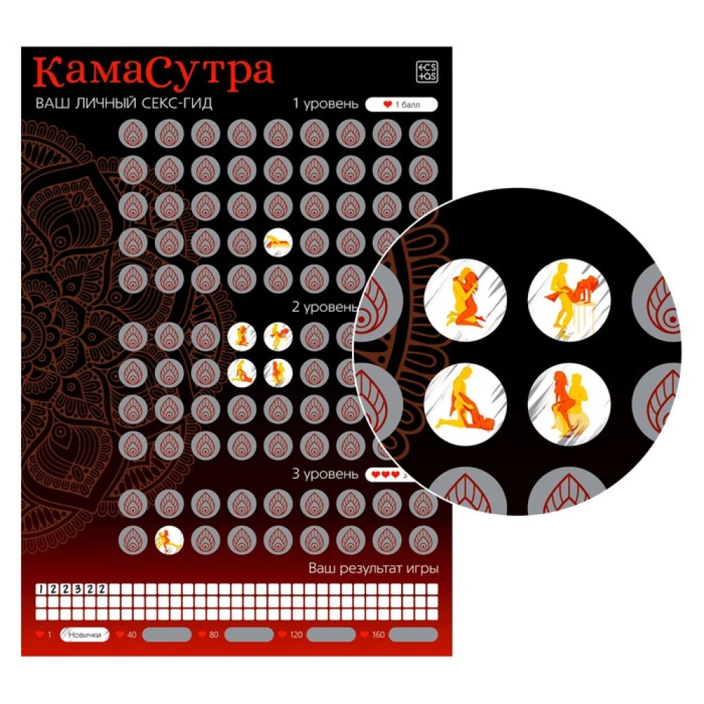 Скретч-плакат - Секс-гид. Камасутра, 18+