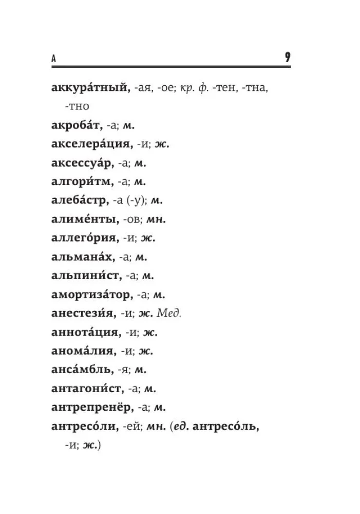 Русский язык. 1000 сложных словарных слов