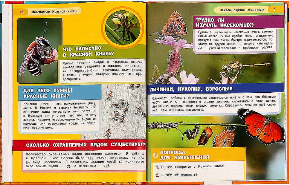 Encyclopēdija ar attīstošiem uzdevumiem - Sarkanās grāmatas kukaiņi