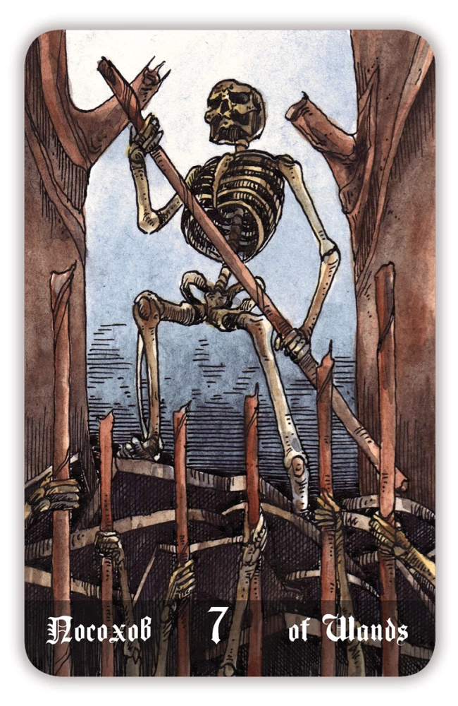 Гадальные карты - Кладбищенское Таро. Necropolis Tarot с инструкцией (78 карт)