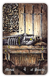 Гадальные карты - Кладбищенское Таро. Necropolis Tarot с инструкцией (78 карт)
