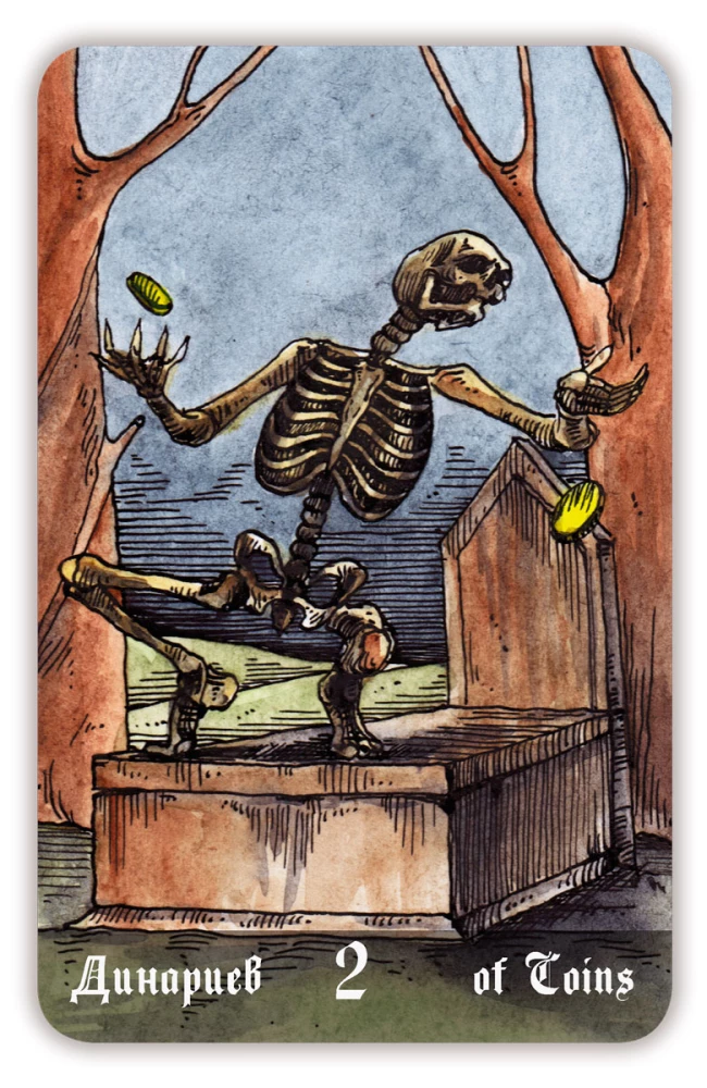 Гадальные карты - Кладбищенское Таро. Necropolis Tarot с инструкцией (78 карт)