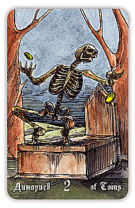 Гадальные карты - Кладбищенское Таро. Necropolis Tarot с инструкцией (78 карт)