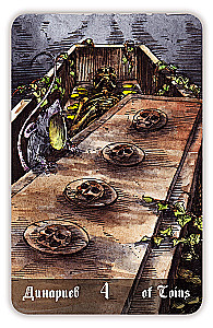 Гадальные карты - Кладбищенское Таро. Necropolis Tarot с инструкцией (78 карт)