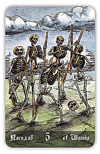 Гадальные карты - Кладбищенское Таро. Necropolis Tarot с инструкцией (78 карт)