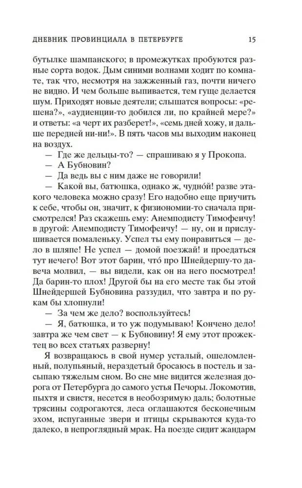 Дневник провинциала в Петербурге