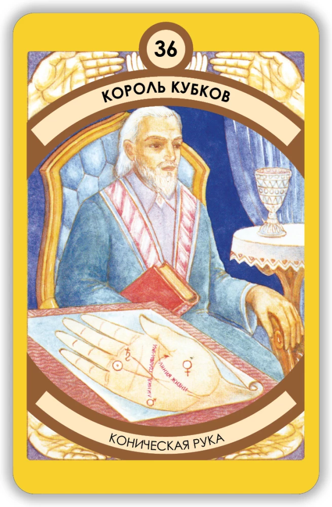 Гадальные карты - Таро на вашей ладони (колода 78 карт с инструкцией)