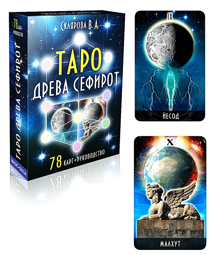 Gadāšanas kartes - Taro Koku Sefirot (Karte 78 kartes ar instrukciju)