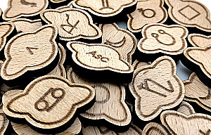 Astroloģiskās runas (45 runas no dižskābarža + instrukcija + maisiņš)