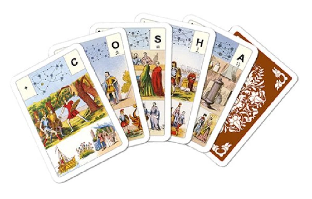 Gadāšanas kartes - orakuls Lenormand. Astro mitoloģiskā liela kāršu kaste (54 kartes ar instrukciju)