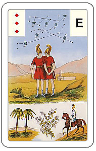 Gadāšanas kartes - orakuls Lenormand. Astro mitoloģiskā liela kāršu kaste (54 kartes ar instrukciju)