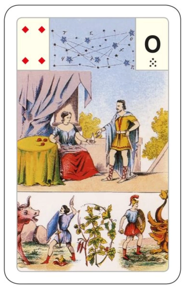 Gadāšanas kartes - orakuls Lenormand. Astro mitoloģiskā liela kāršu kaste (54 kartes ar instrukciju)