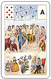 Gadāšanas kartes - orakuls Lenormand. Astro mitoloģiskā liela kāršu kaste (54 kartes ar instrukciju)