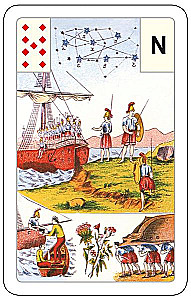 Gadāšanas kartes - orakuls Lenormand. Astro mitoloģiskā liela kāršu kaste (54 kartes ar instrukciju)
