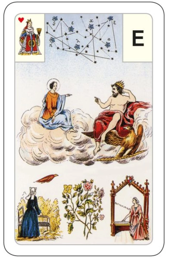 Gadāšanas kartes - orakuls Lenormand. Astro mitoloģiskā liela kāršu kaste (54 kartes ar instrukciju)