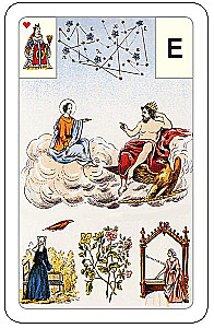 Gadāšanas kartes - orakuls Lenormand. Astro mitoloģiskā liela kāršu kaste (54 kartes ar instrukciju)