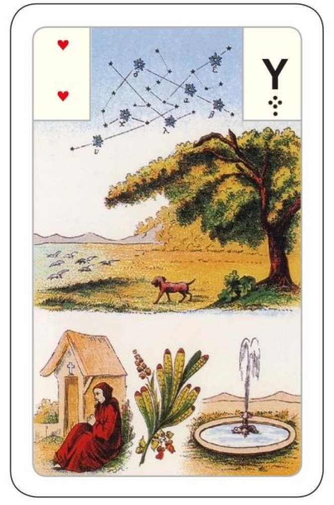 Gadāšanas kartes - orakuls Lenormand. Astro mitoloģiskā liela kāršu kaste (54 kartes ar instrukciju)