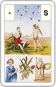 Gadāšanas kartes - orakuls Lenormand. Astro mitoloģiskā liela kāršu kaste (54 kartes ar instrukciju)