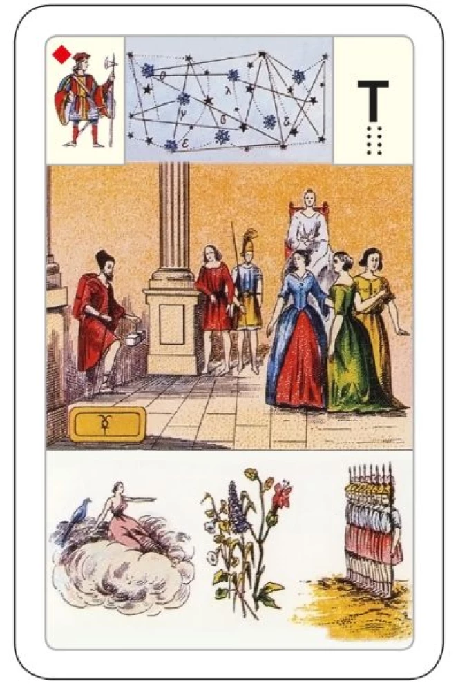 Gadāšanas kartes - orakuls Lenormand. Astro mitoloģiskā liela kāršu kaste (54 kartes ar instrukciju)