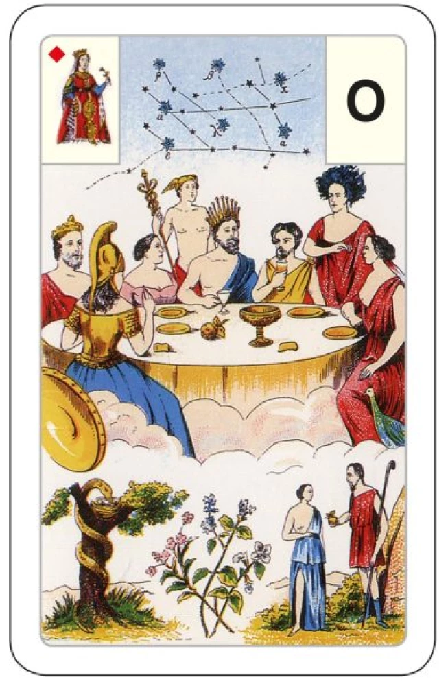 Gadāšanas kartes - orakuls Lenormand. Astro mitoloģiskā liela kāršu kaste (54 kartes ar instrukciju)