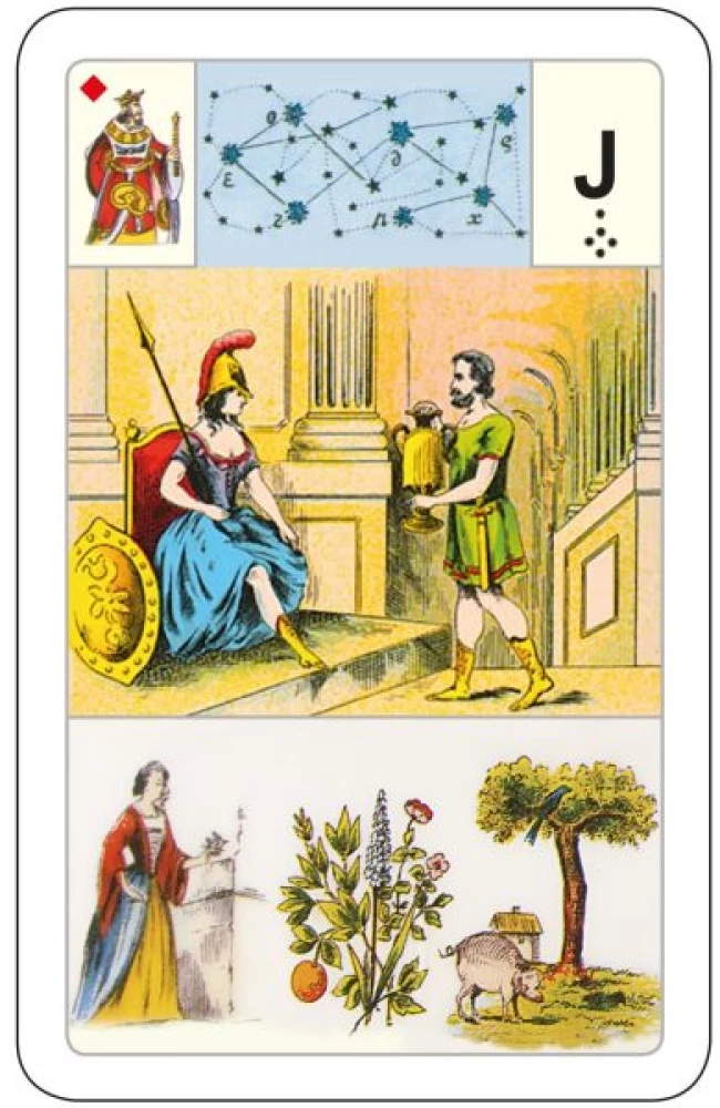 Gadāšanas kartes - orakuls Lenormand. Astro mitoloģiskā liela kāršu kaste (54 kartes ar instrukciju)