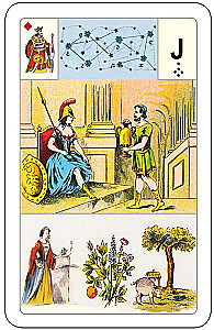 Gadāšanas kartes - orakuls Lenormand. Astro mitoloģiskā liela kāršu kaste (54 kartes ar instrukciju)
