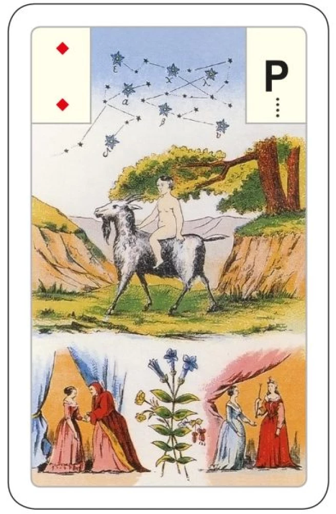 Gadāšanas kartes - orakuls Lenormand. Astro mitoloģiskā liela kāršu kaste (54 kartes ar instrukciju)