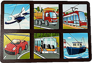 Attīstošā detaļa - Saliec kvadrātu. Transports