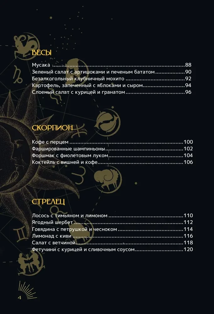 Zodiakālā virtuve. Receptes katram zodiaka zīmei