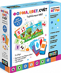 Attīstošais komplekts - Forma, krāsa, skaitļi + Domino