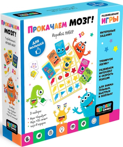 Развивающий набор игр - IQ. Лото. Барабум