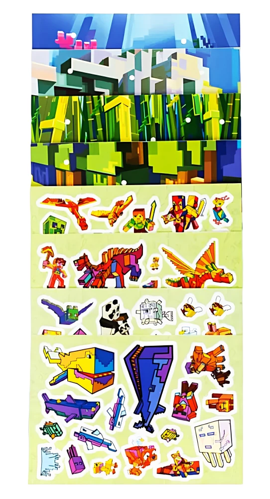 Attīstošais komplekts - Līpumi. Minecraft stilā. Tāls ceļojums
