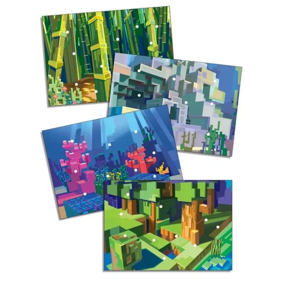 Attīstošais komplekts - Līpumi. Minecraft stilā. Tāls ceļojums