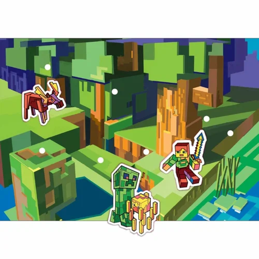 Attīstošais komplekts - Līpumi. Minecraft stilā. Tāls ceļojums