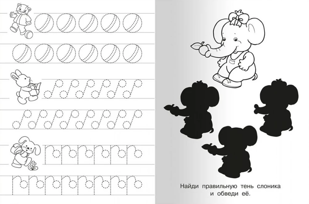 Прописи с упражнениями. Львёнок