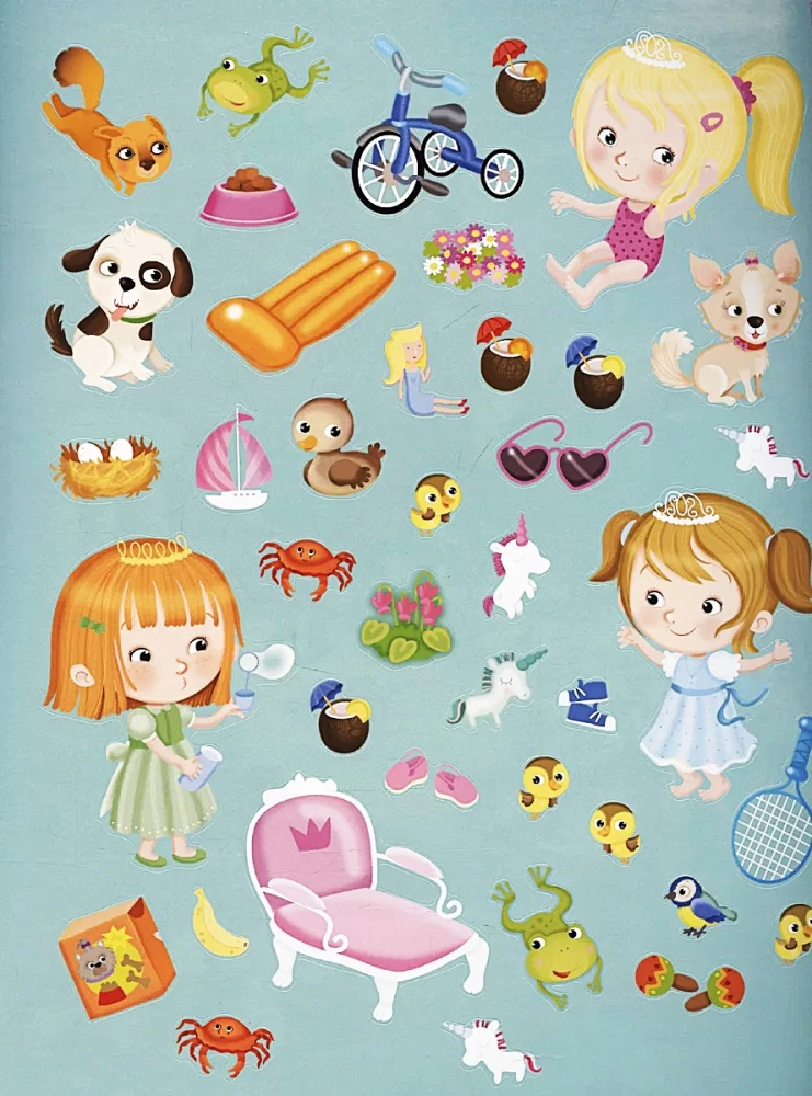 Viesojoties pie princeses. 70 uzlīmju
