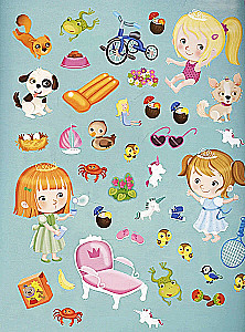 Viesojoties pie princeses. 70 uzlīmju
