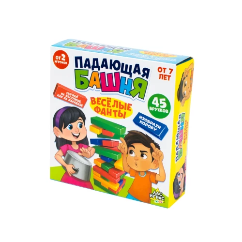 Galda spēle - Krītošā torņa. Jautrie uzdevumi