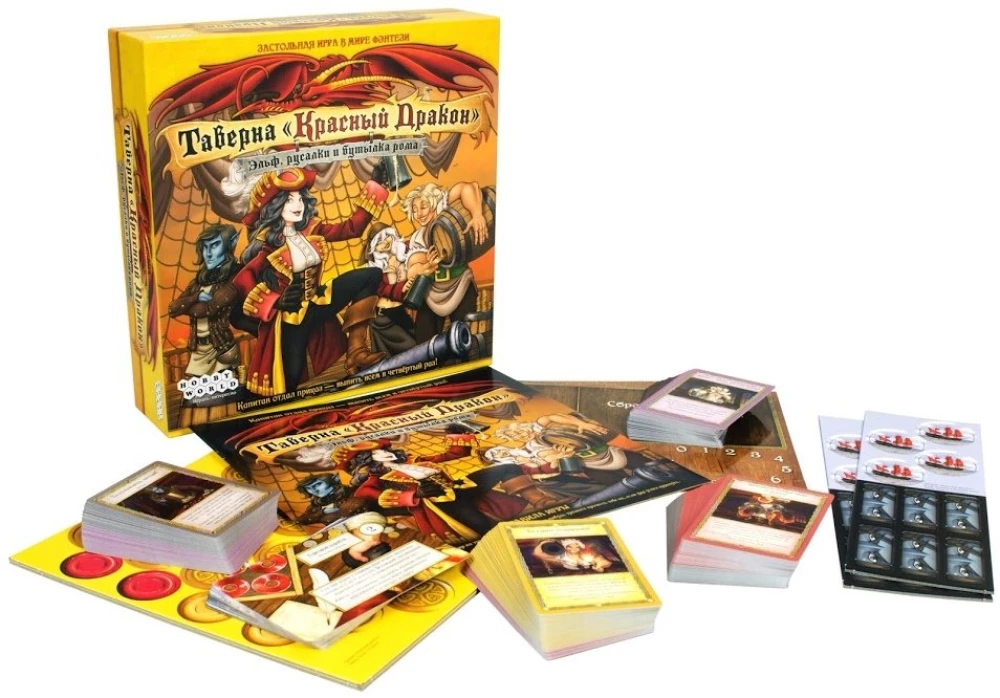 Galda spēle - Red Dragon Tavern: Elfs, nāras un ruma pudele