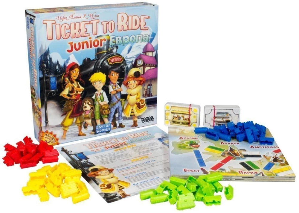 Настольная игра - Ticket to Ride. Junior. Европа