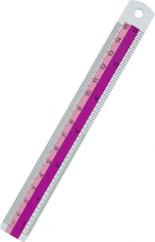 Metāla lineāls, 15 cm, sortimentā