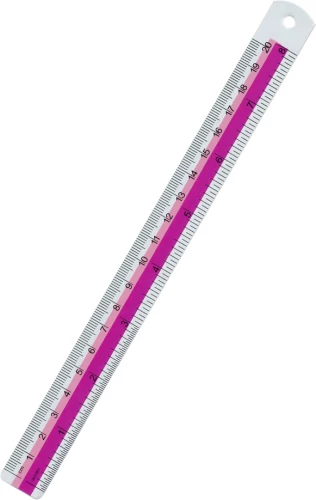 Metāla lineāls, 20 cm, dažādībā