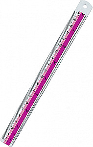 Metāla lineāls, 20 cm, dažādībā