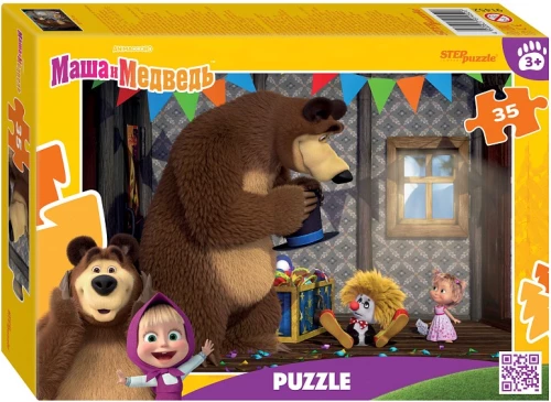 Puzzle - Maša un lācis, 35 daļas