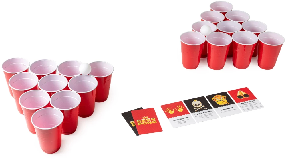 Galda spēle - Beer Pong. Karaliskais birpongs